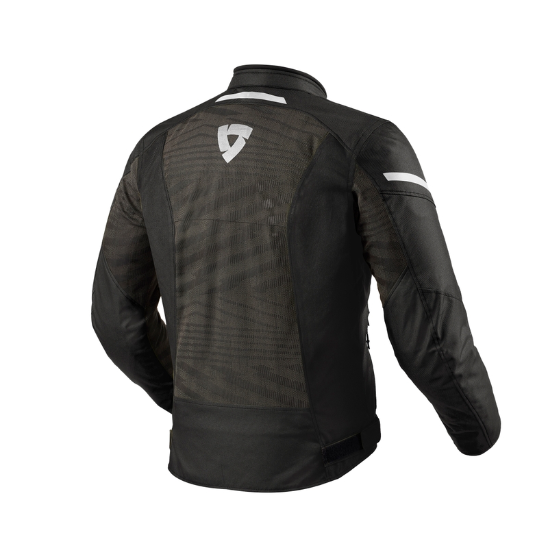 Revit Torque 2 H2O must-valge mootorratta jope