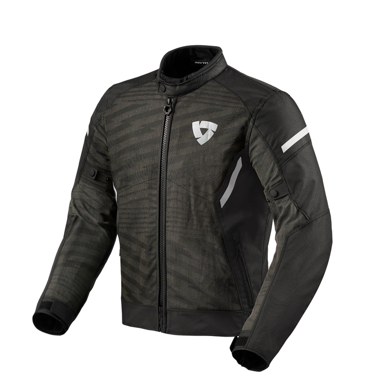 Revit Torque 2 H2O must-valge mootorratta jope