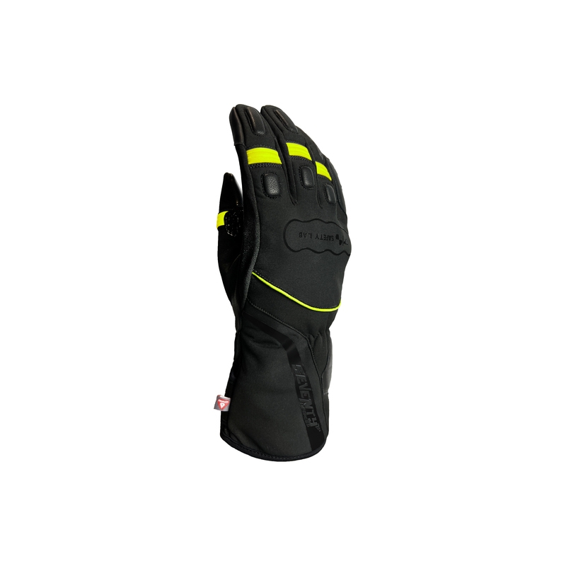 Mootorrattakindad SEVENTY DEGREES SD-T7 must-fluo kollane