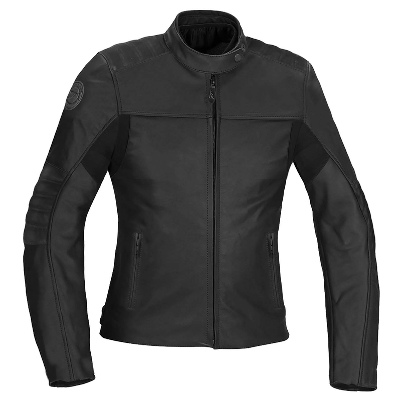 Naiste nahast mootorrattajope SEVENTY DEGREES SD-JL3 must