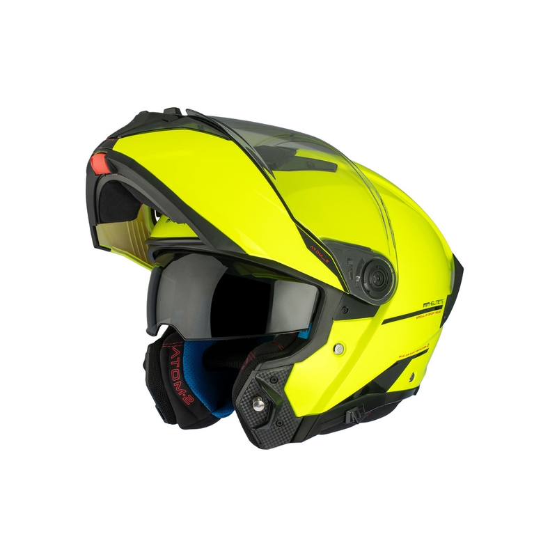 MT ATOM 2 SV SOLID A3 fluo kollane läikiv mootorratta kiiver