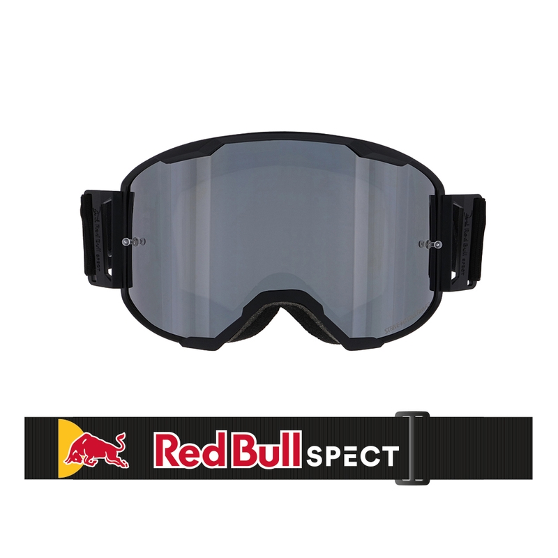 Motokrossiprillid Red Bull Spect STRIVE S mustad suitsutatud klaasiga