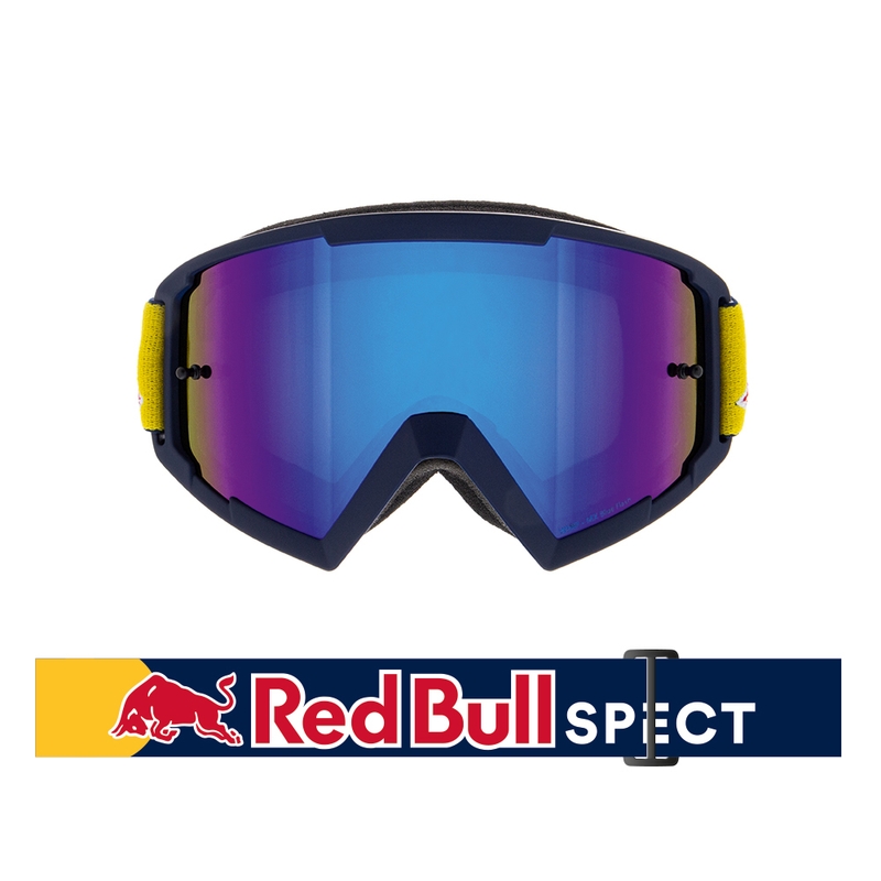 Motokrossiprillid Red Bull Spect WHIP tumesinine sinise läätsega