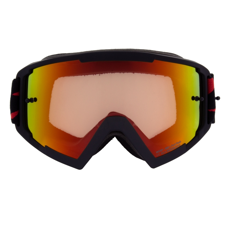 Motokrossiprillid Red Bull Spect WHIP must punakollaste klaasidega