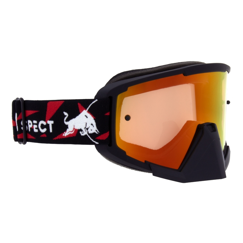 Motokrossiprillid Red Bull Spect WHIP must punakollaste klaasidega
