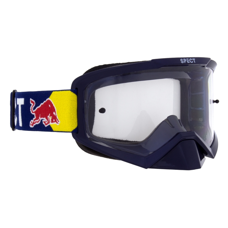 Motokrossiprillid Red Bull Spect EVAN sinine, läbipaistva klaaspildiga