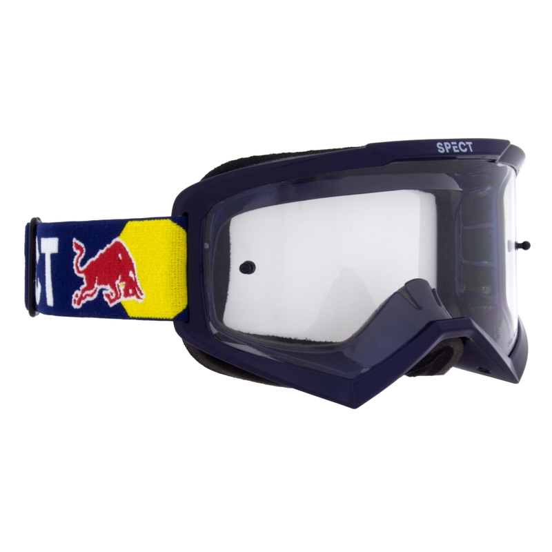 Motokrossiprillid Red Bull Spect EVAN sinine, läbipaistva klaaspildiga