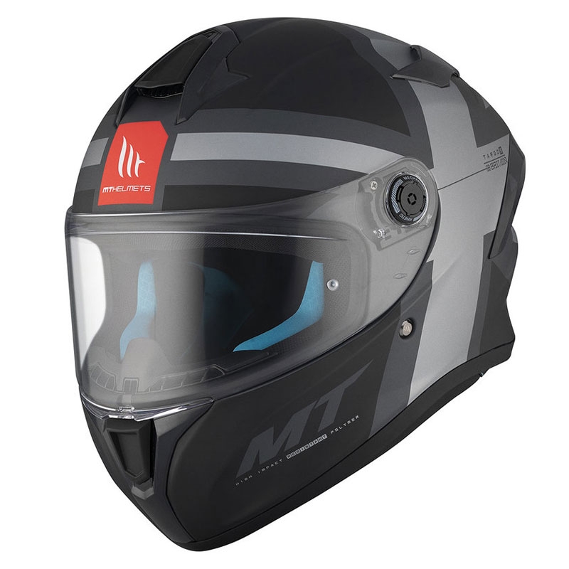 MT TARGO S BRITAIN C2 integreeritud mootorratta kiiver matt must-hall