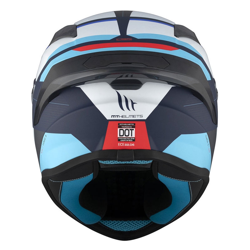 MT TARGO S KAY C7 integreeritud mootorratta kiiver matt sinine-valge