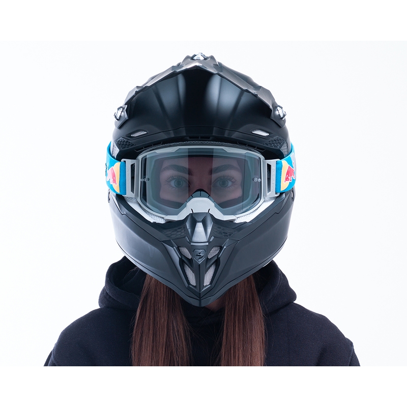 Motokrossiprillid Red Bull Spect STRIVE S hallid, suitsutatud klaasiga