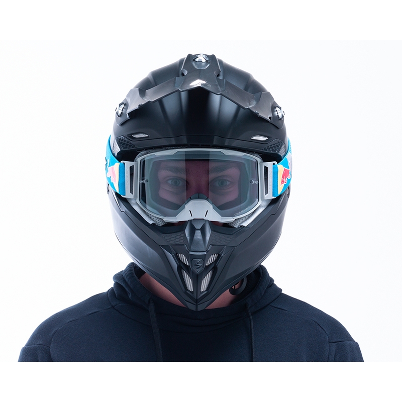 Motokrossiprillid Red Bull Spect STRIVE S hallid, suitsutatud klaasiga