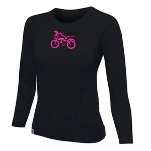 Naiste nanosilver® MOTOLADY T-särk must - pikkade varrukatega