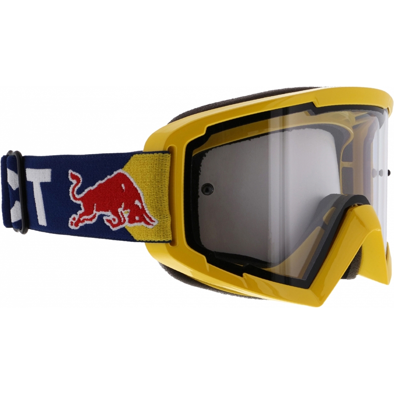 Motokrossiprillid Red Bull Spect WHIP kollane, läbipaistva klaaspildiga