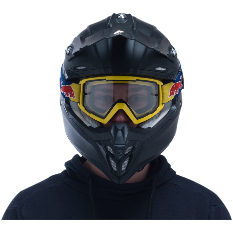 Motokrossiprillid Red Bull Spect WHIP kollane, läbipaistva klaaspildiga