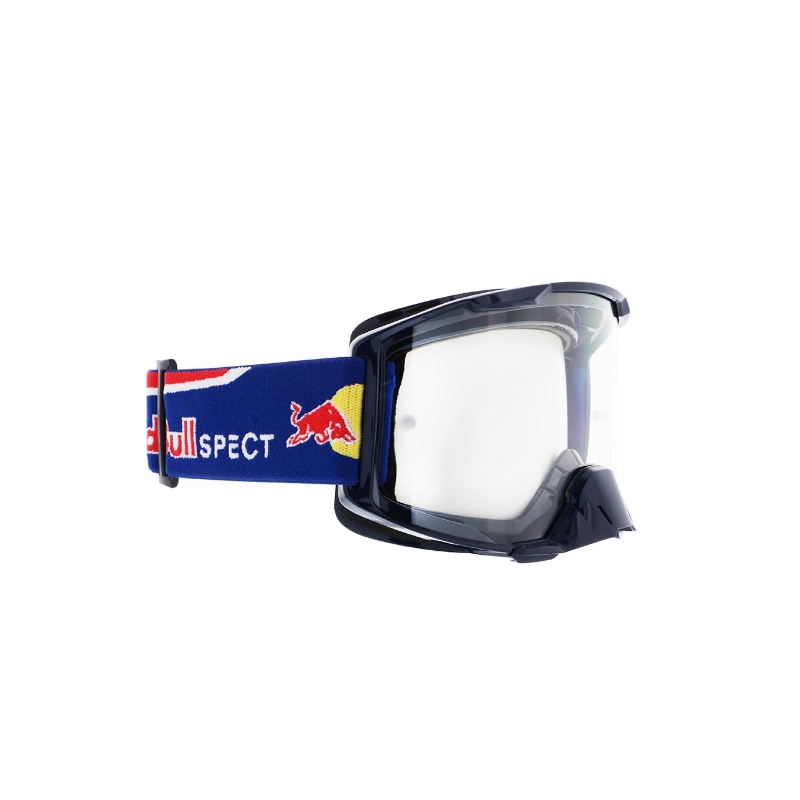 Motokrossiprillid Red Bull Spect STRIVE S sinine, läbipaistva klaasiga