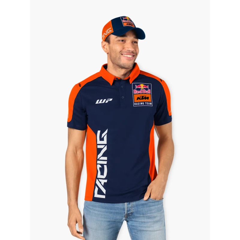 Polo särk KTM Replica Team sini-oranž allahindlus
