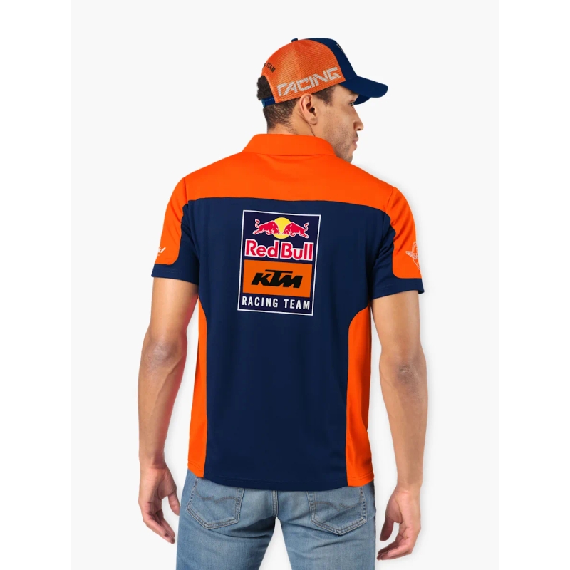 Polo särk KTM Replica Team sini-oranž allahindlus