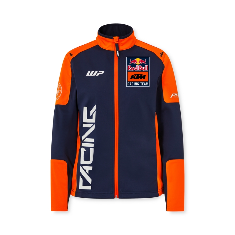 Naiste KTM Replica Team softshell jakk sini-oranž