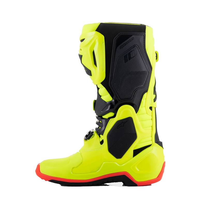 Alpinestars Tech 10 Yellow Fluo Black Fluo mootorratta saapad