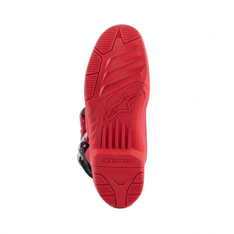 Alpinestars Tech 5 punane-sinine-valge-mustad mootorrattasaapad