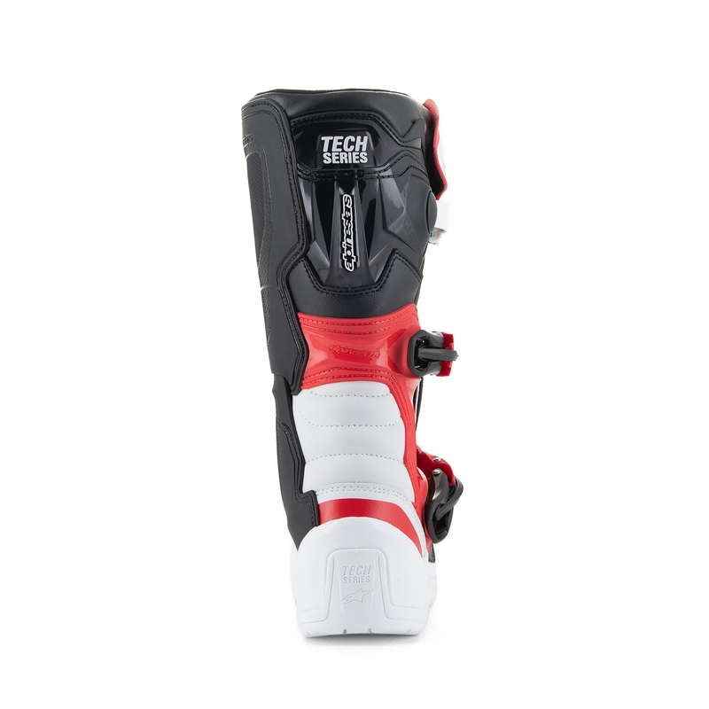 Alpinestars Tech 3S Noorte valge ja punane mootorratta saapad lastele