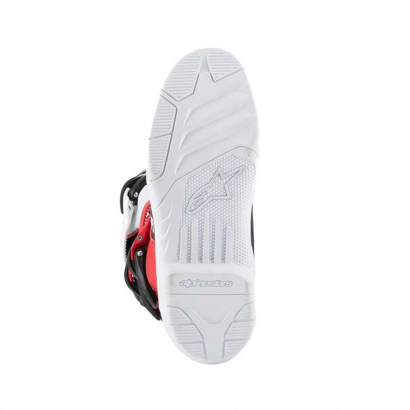 Alpinestars Tech 3S Noorte valge ja punane mootorratta saapad lastele