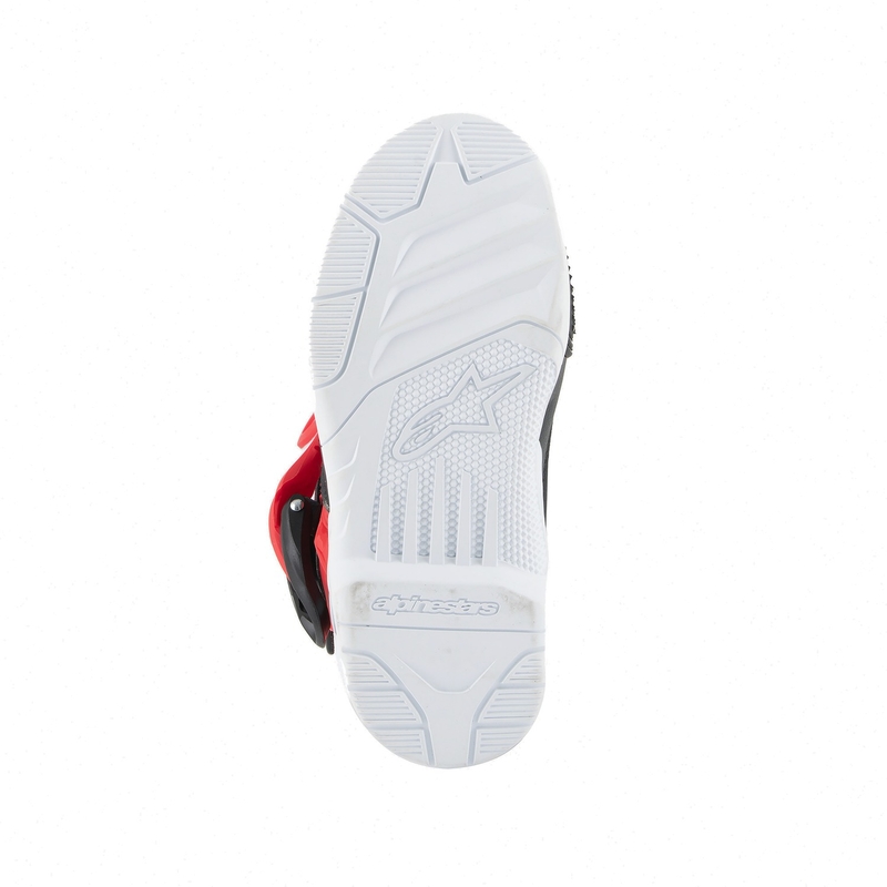 Alpinestars Tech 3S Kids mustad, valged ja punased mootorrattajalatsid