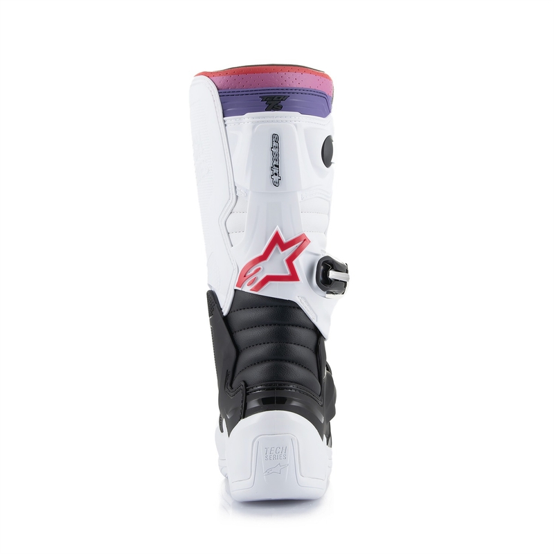 Alpinestars Tech 7 S laste motokrossisaapad valge-must-punane-purpurne