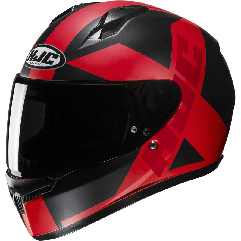 Integreeritud mootorratta kiiver HJC C10 Tez MC1SF must-punane