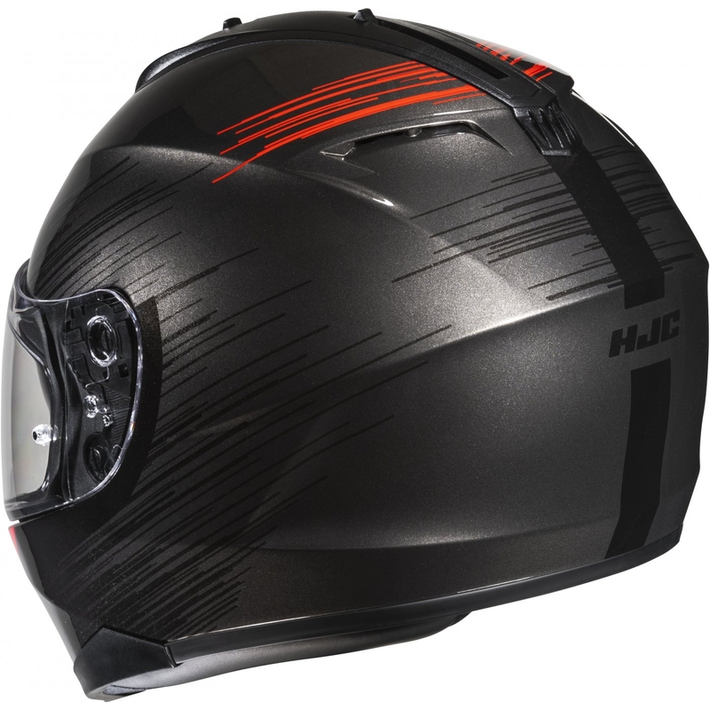 Integreeritud mootorratta kiiver HJC C70N Sway MC1 punane-must