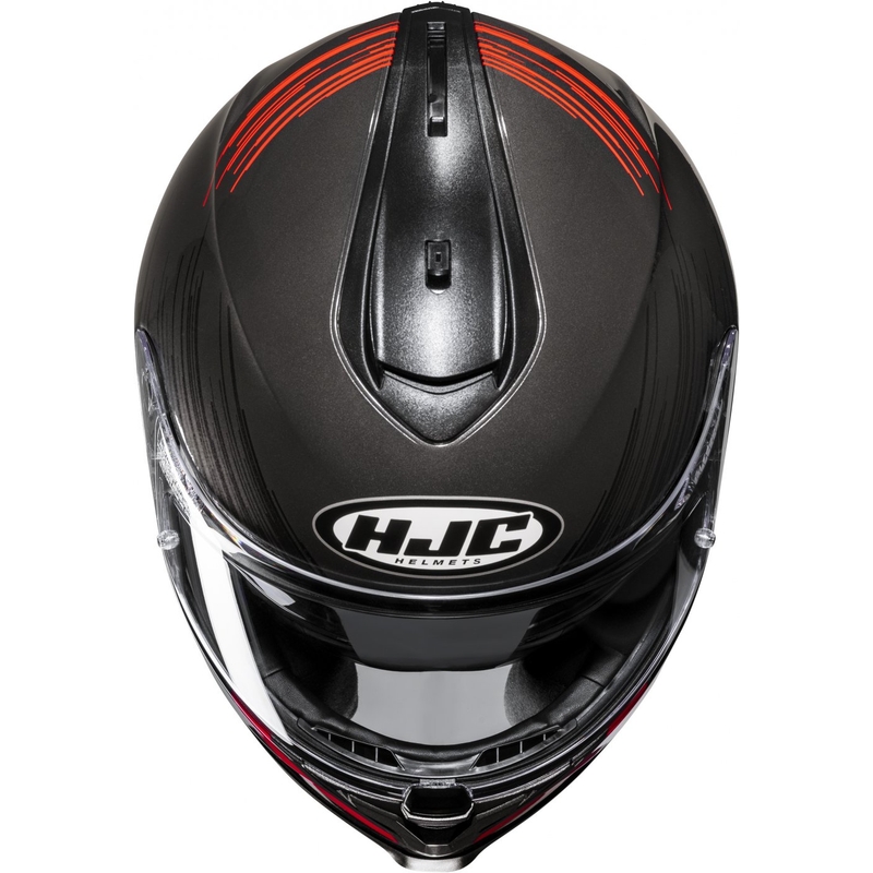 Integreeritud mootorratta kiiver HJC C70N Sway MC1 punane-must