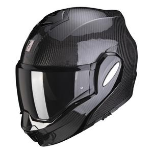 Flip-up kiiver Scorpion EXO-TECH EVO Carbon must läikiv - II klass