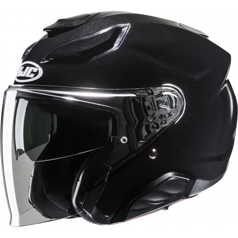 HJC F31 Solid Metallic Black Avatud mootorratta kiiver