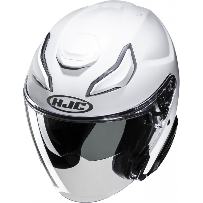 Avatud mootorratta kiiver HJC F31 Solid pearl white