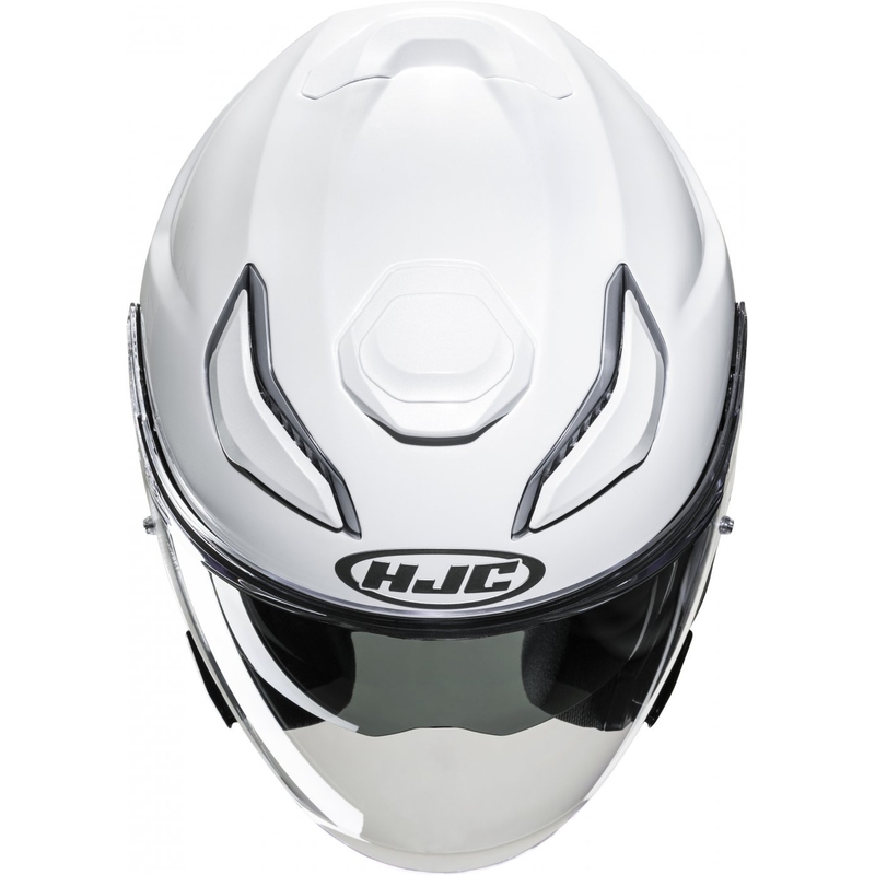 Avatud mootorratta kiiver HJC F31 Solid pearl white