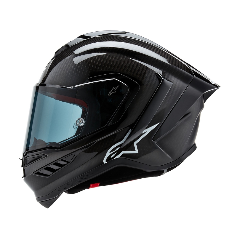 Alpinestars Supertech R-10 Solid Black Integral mootorratta kiiver
