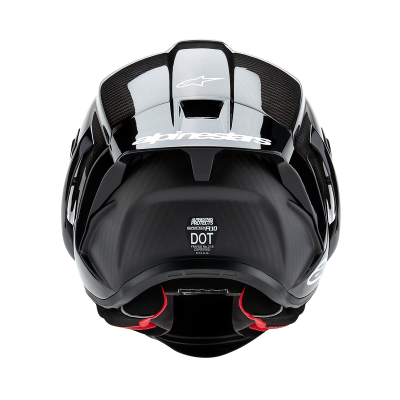 Alpinestars Supertech R-10 Solid Black Integral mootorratta kiiver