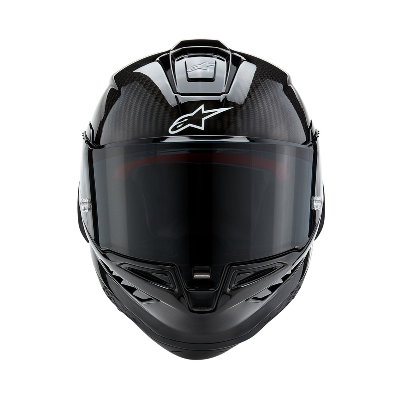 Alpinestars Supertech R-10 Solid Black Integral mootorratta kiiver