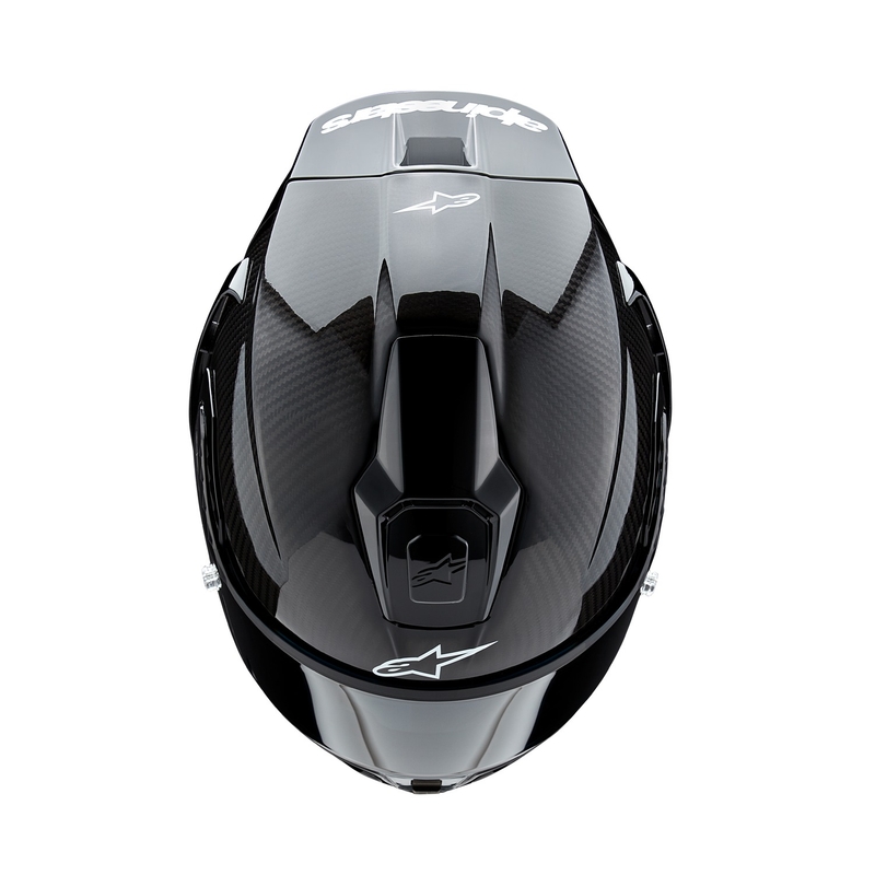 Alpinestars Supertech R-10 Solid Black Integral mootorratta kiiver