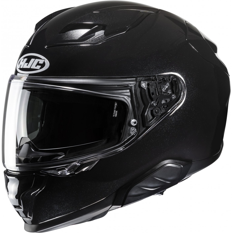 HJC F71 Solid metallic black integreeritud mootorratta kiiver