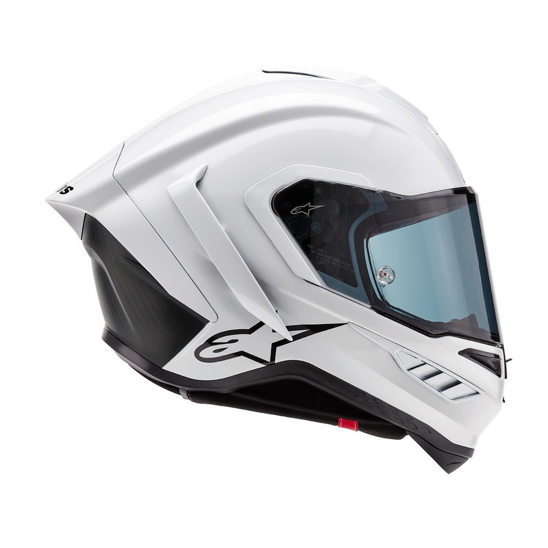Alpinestars Supertech R-10 Solid carbon valge matt integraalne mootorratta kiiver
