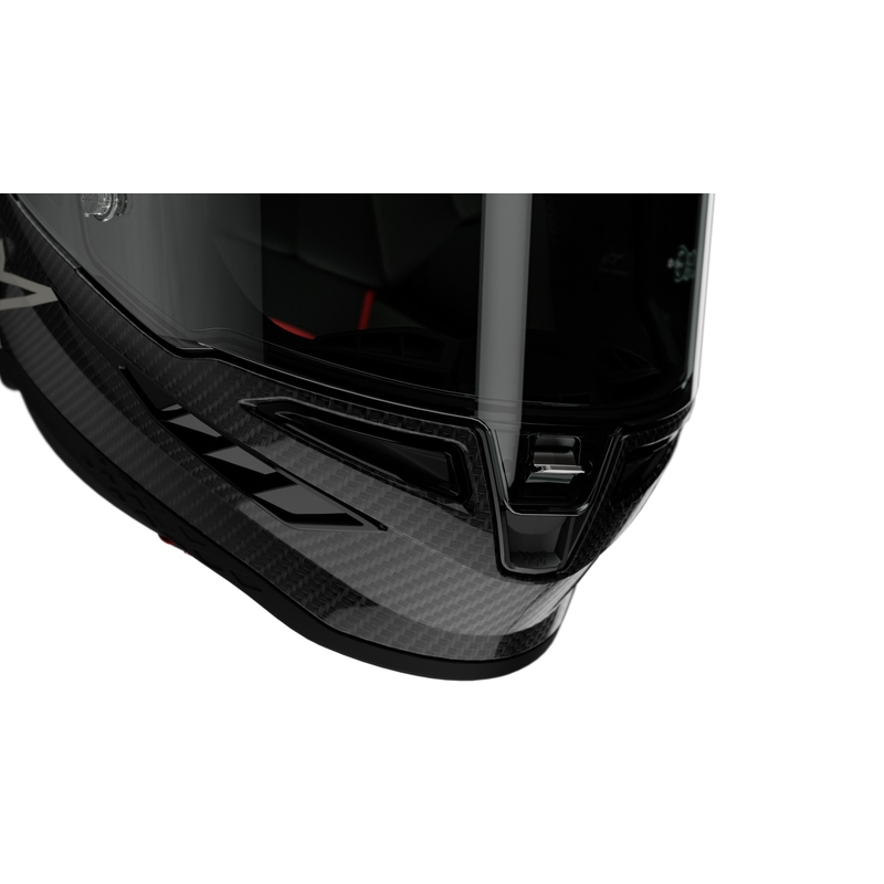 Alpinestars Supertech R-10 Team süsiniku punane ja valge integraalne mootorratta kiiver