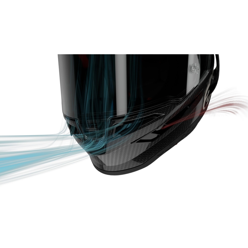 Alpinestars Supertech R-10 Team carbon fluo punane-sinine-valge matt integraalne mootorratta kiiver