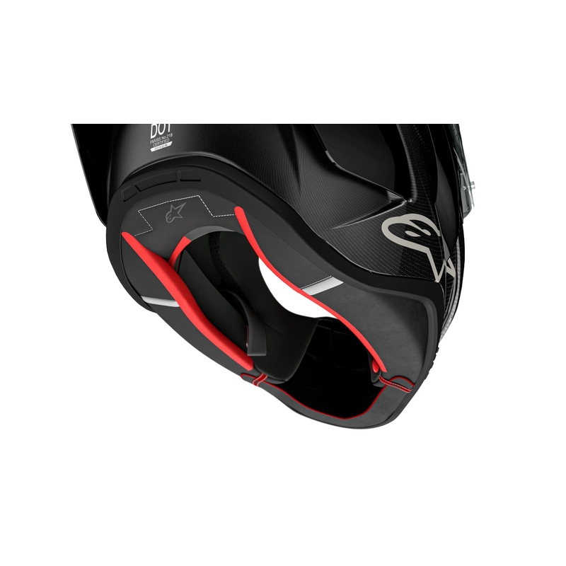 Alpinestars Supertech R-10 Team carbon fluo punane-sinine-valge matt integraalne mootorratta kiiver