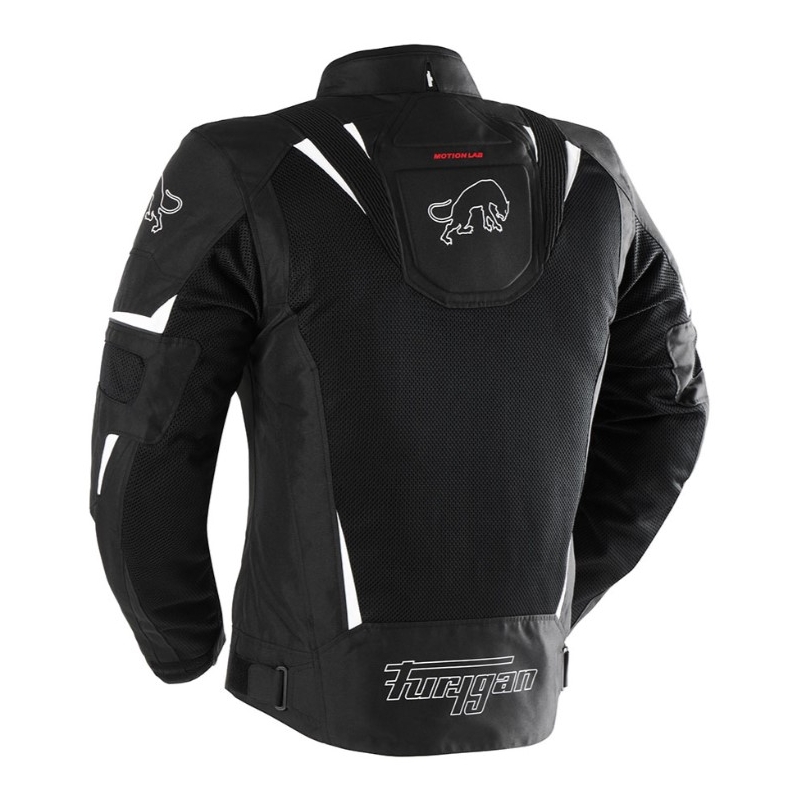 Mootorratta jope Furygan ULTRA SPARK 3IN1 VENTED+ must ja valge
