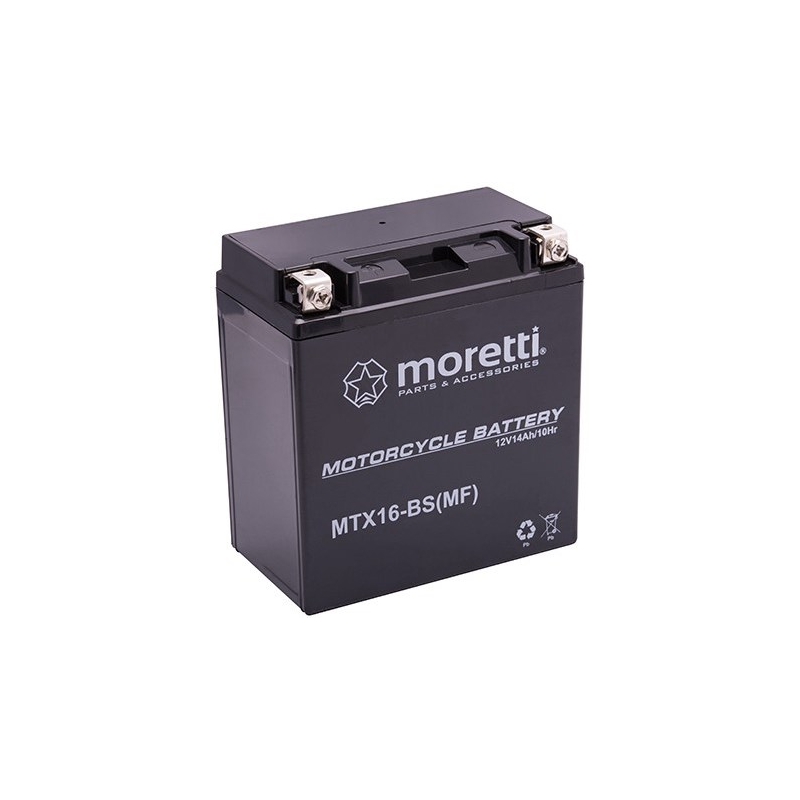 Bezúdržbová gelová baterie  Moretti MTX16-BS, 12V 14Ah