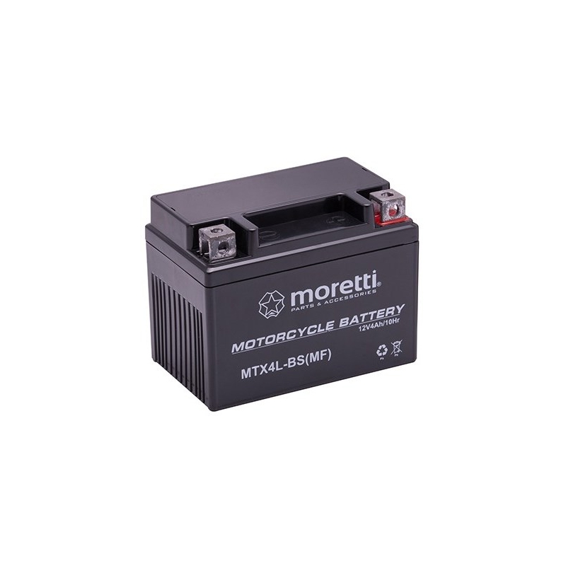 Moretti MTX4L-BS hooldusvaba geelaku, 12V 4Ah