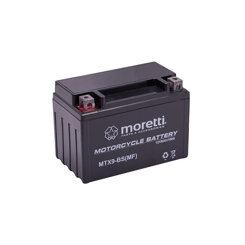 Moretti MTX9-BS hooldusvaba geelaku, 12V 8Ah
