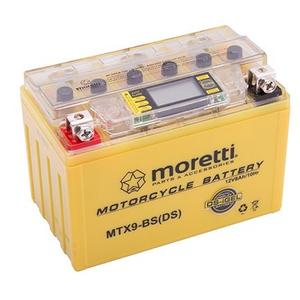 Moretti MTX9-BS hooldusvaba geelaku, 12V 8Ah koos pingemõõtjaga