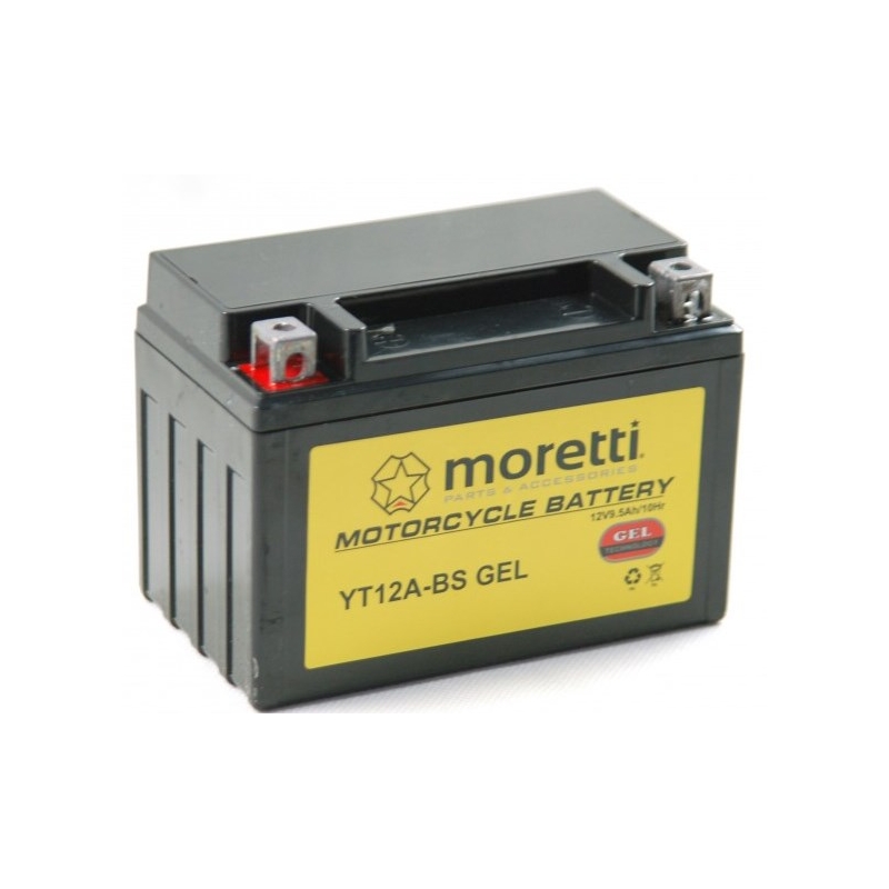 Bezúdržbová gelová baterie Moretti MT12A-BS, 12V 9,5Ah
